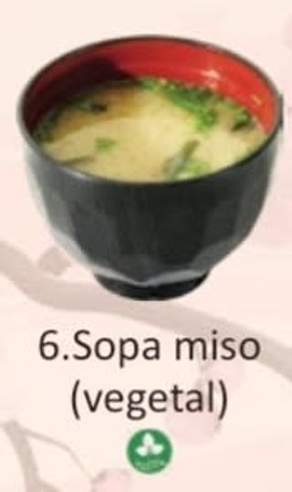 6. Sopa Miso Vegetal
