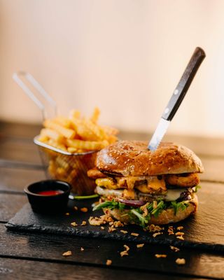 Coco King burger + pomfrit