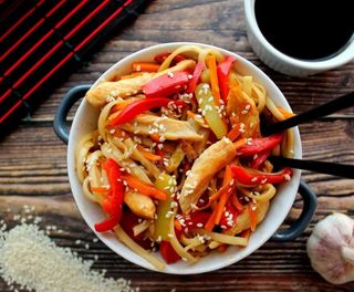 Удон с говядиной