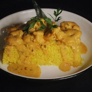 Gambas con Arroz