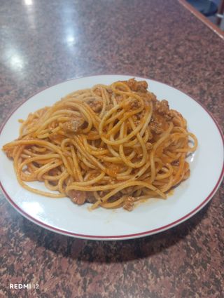 Tapa De Espaguetis A La Boloñesa