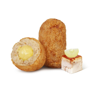 CROQUETAS COCHINILLO CORAZON MANZANA (8 Unidades)