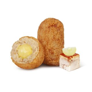 CROQUETAS COCHINILLO CORAZON MANZANA (8 Unidades)