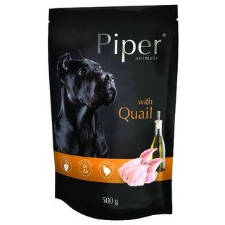 Hrana Umeda pentru caini Piper cu Prepelita 500 gr