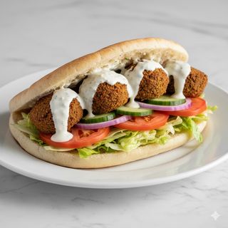 Pita falafel