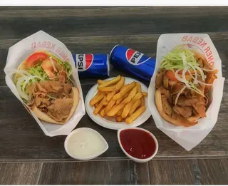 Menu kebab para 2 personas