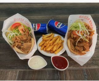 Menu kebab para 2 personas