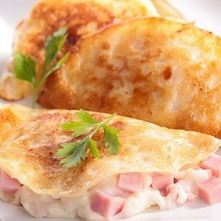 Crepe Con Jamón Y Queso