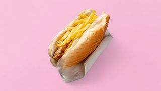 Дълго хлебче с Кюфте