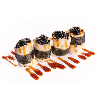 58.Gunkan Pez Mantequilla y Caviar (4Pzs.)