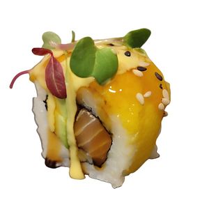 145.Mango Salmon Maki (8 Pzs.)