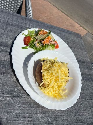 Jacket potatoes cheese