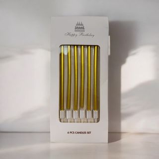 Velas rectas doradas