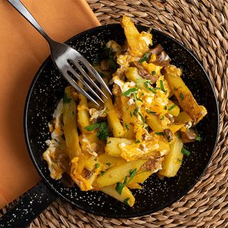 Revuelto De Bacalao Dorado