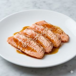 244.Carpaccio flambe sake