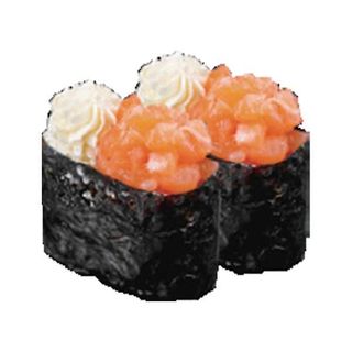 72-Gunkan de salmón y queso (2 uds.)