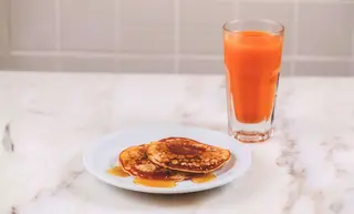 Menu panquecas com mel
