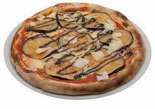 Pizza de berenjena