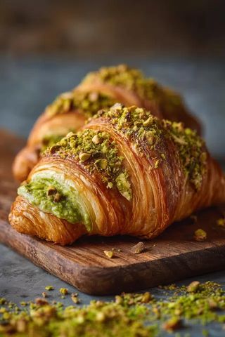 Croisant Folhado de Pistachio