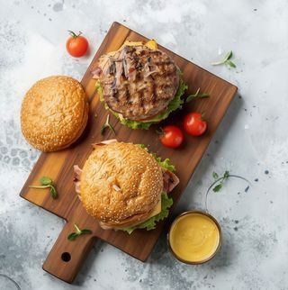 Hamburguesa Doble De Ternera