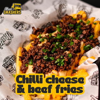 Loaded chilli cheese & beef fries