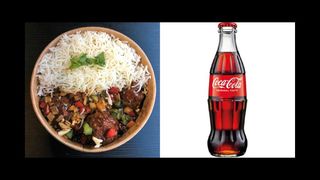 Chilli Paneer + Rice + Coca-Cola Łagodny