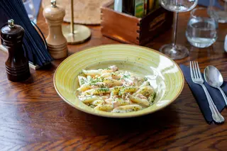 Penne cu somon