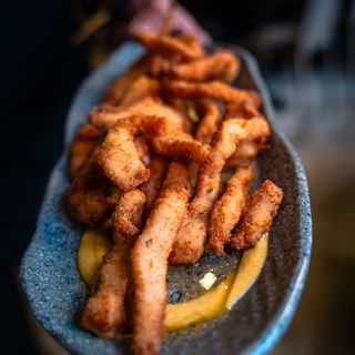 Tiritas De Pollo Con Mostaza Y Miel (Ración)