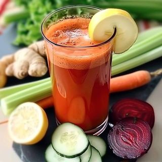 Ginger, pineapple, beetroot. 