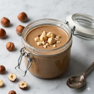 Cremoso alla nocciola con biscotto al cioccolato