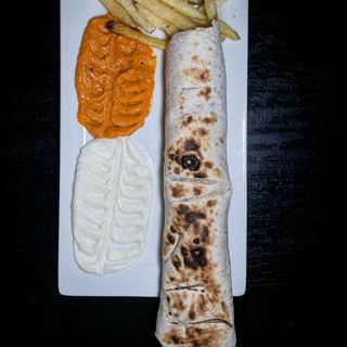 Sandwich Kabab Machwi + Frites