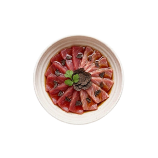 Tiradito De Atún Y Ventresca Con Salsa Ponzu Y Trufa