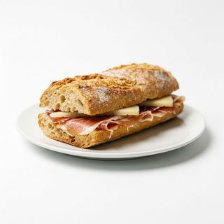Bocadillo De Jamón Serrano Y Queso