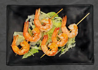 Spiedino di gamberi