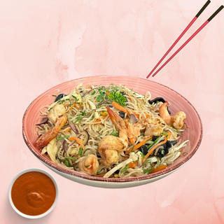 Massa Fina com Camarão