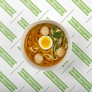 Курячий бульйон із мітболами (300г)