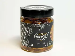 Мед преміум із горіхами (230g)