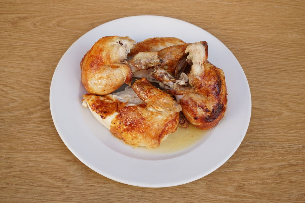 pollo asado & patatas fritas caseras