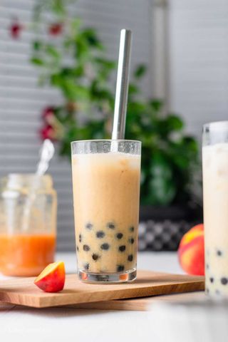 Milk tea boba - Peach