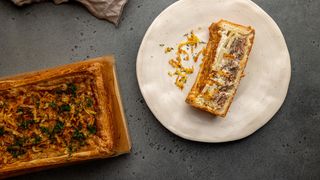 Киш с  говядиной