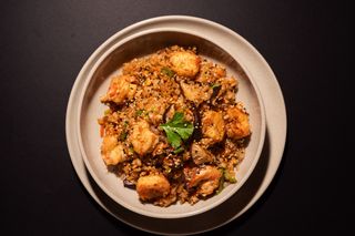 Riz Sauté aux  Crevettes