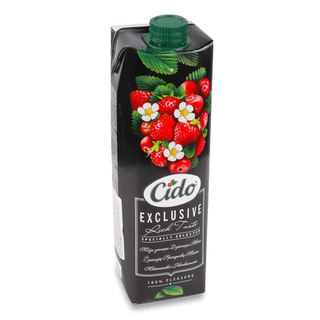 Напій соковий Cido Exclusive з суниці та журавлини (1л)