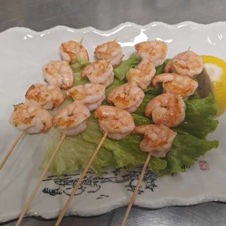 35 Gamberi spiedini alla griglia