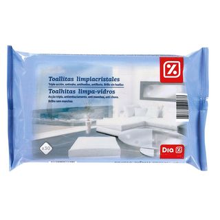 Toallitas Limpiacristales Dia Triple Acción Envase 30 Uds