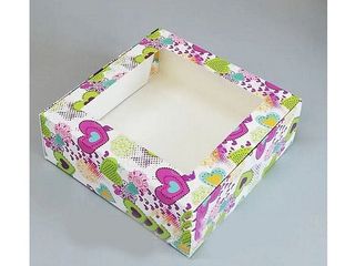 Коробка 4 кольорова з вікном