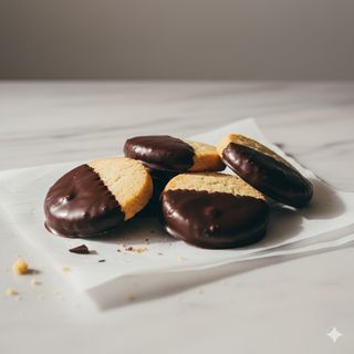Biscotti frolla intinti cioccolato 5 pezzi