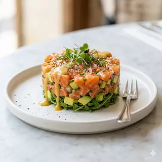 Tapa De Tartar De Salmó Amb Alvocat