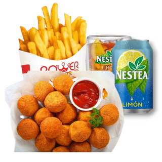 Menú palomitas de Pollo (12uds)