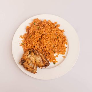Jollof rice + Chicken