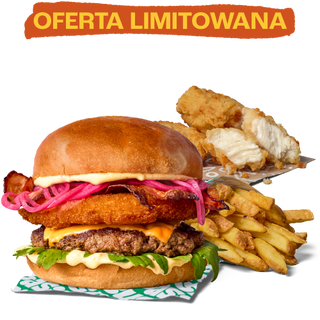 MAC&CHEESE BURGER ZESTAW POWIĘKSZONY